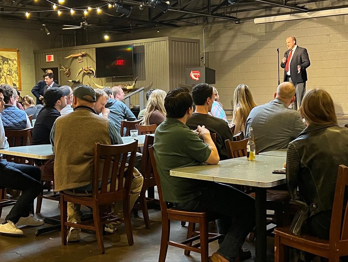 Outstanding turnout for the event with @realJeremyCarl last night! Mr. Carl led a thoughtful discussion on contemporary race relations in America, immigration, the administrative state, and other important topics. Thank you to Mr. Carl for participating!