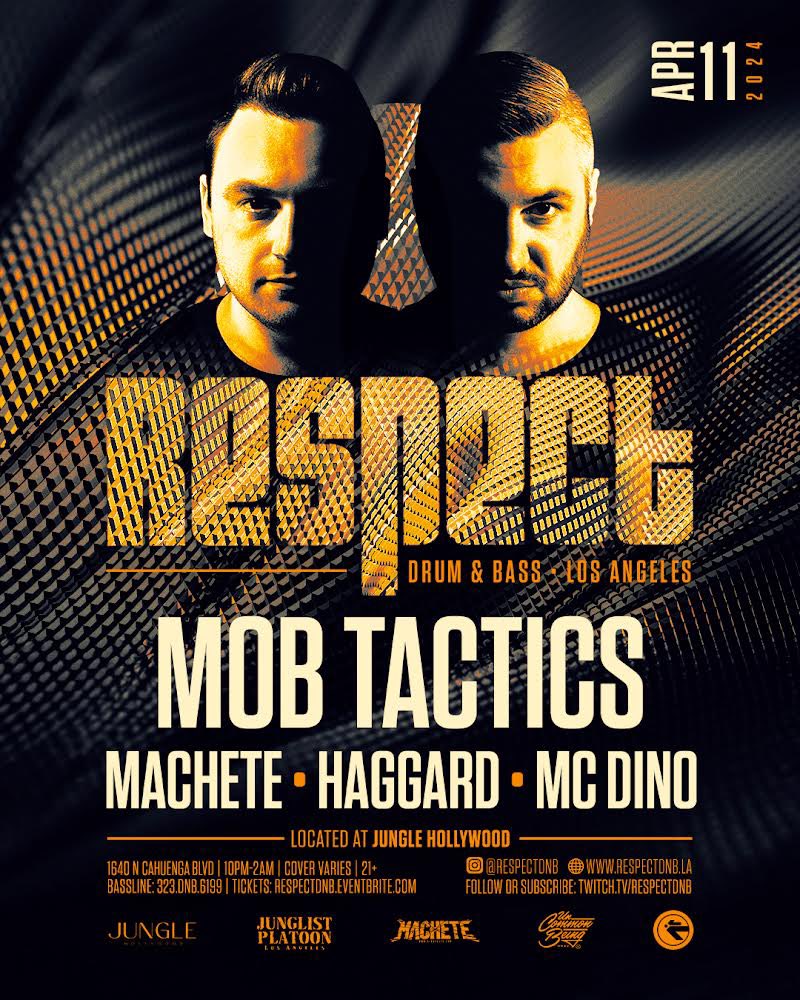 Tonight 4/11 @Mob_Tactics + @djMachete and more! 🔥🔥🔥

Tix: mobtactics-apr11.eventbrite.com