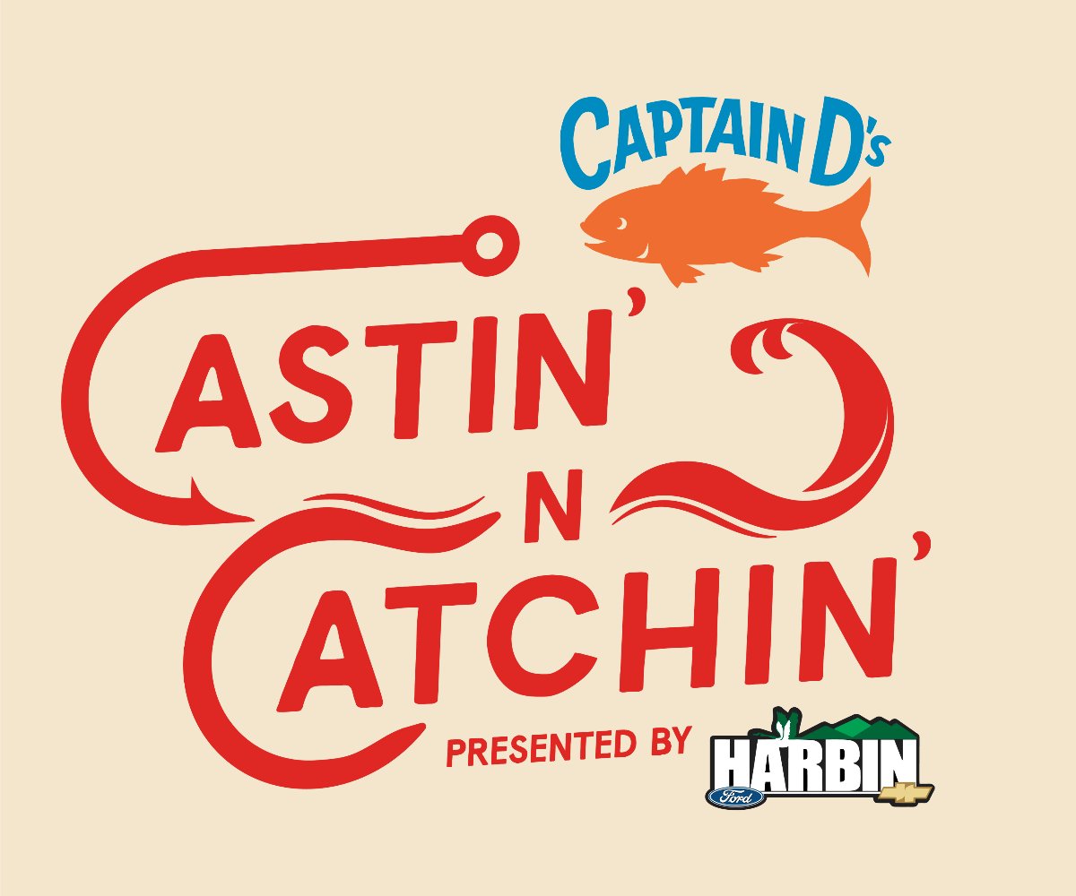 Join us for the 8th Annual Captain D’s Castin’ ‘n Catchin’ buddy fishing tournament on April 20 on Lake Guntersville, presented by Harbin Automotive.. It will be a fun day benefitting the Pediatric and Congenital Heart Center at Children’s of Alabama. castinncatchin.org.