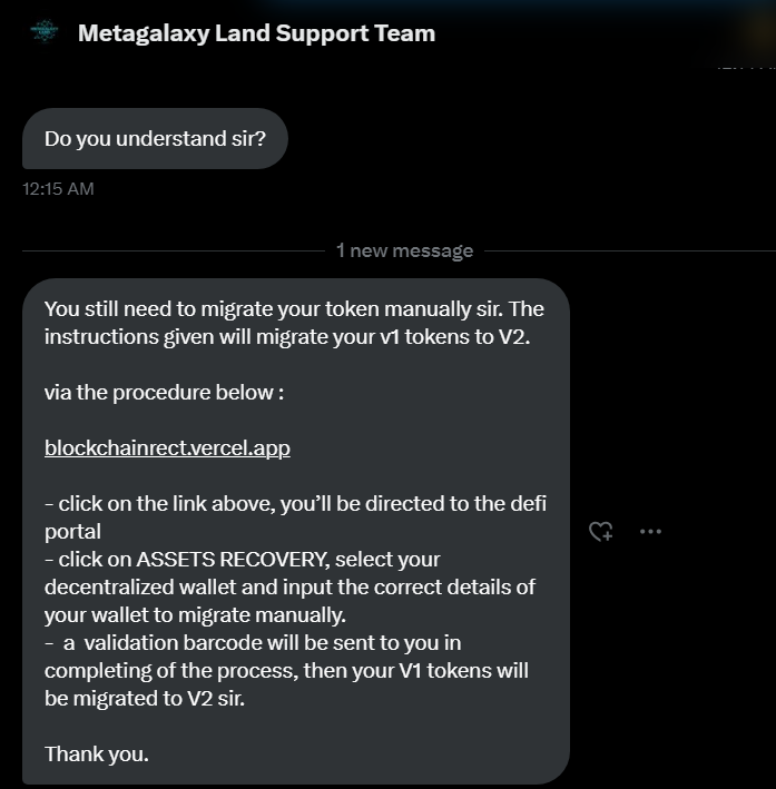 @metagalaxyland METAGALAXY LAN SUPPORT AND  DEAR COMMUNITY. I HAV A QUSTION FOR YOU. IS IT THE RIGHT PROCDURE TO FOLLOW IN ODER TO MIGRATE FROM V1 TO V2. AS YOU CAN SE SOME ONE WHO CLAIM TO WORK WITH YOU DIRECTED  ME ACCORING TO WHAT APPEARS BELO. IS IT THE RIGHT PROCDURE? SAFE