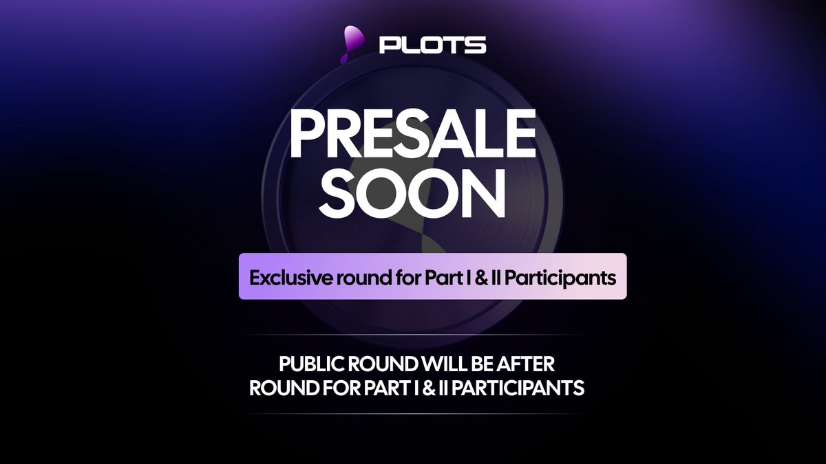 🌠 A stellar moment! Plots Finance $PLOTS Airdrop is here!

🚀airdrop.piots.finance
🎚 Connect Wallet
🎁 Pick up your tokens!
🌌 Your chance to shine with @plotsfinance!

#PLOTS #weETH $PLOTS #PlotsFinance $eth #layer2 #airdrop #web3 #token #bnb📷 #newairdrop #l2 #eth…