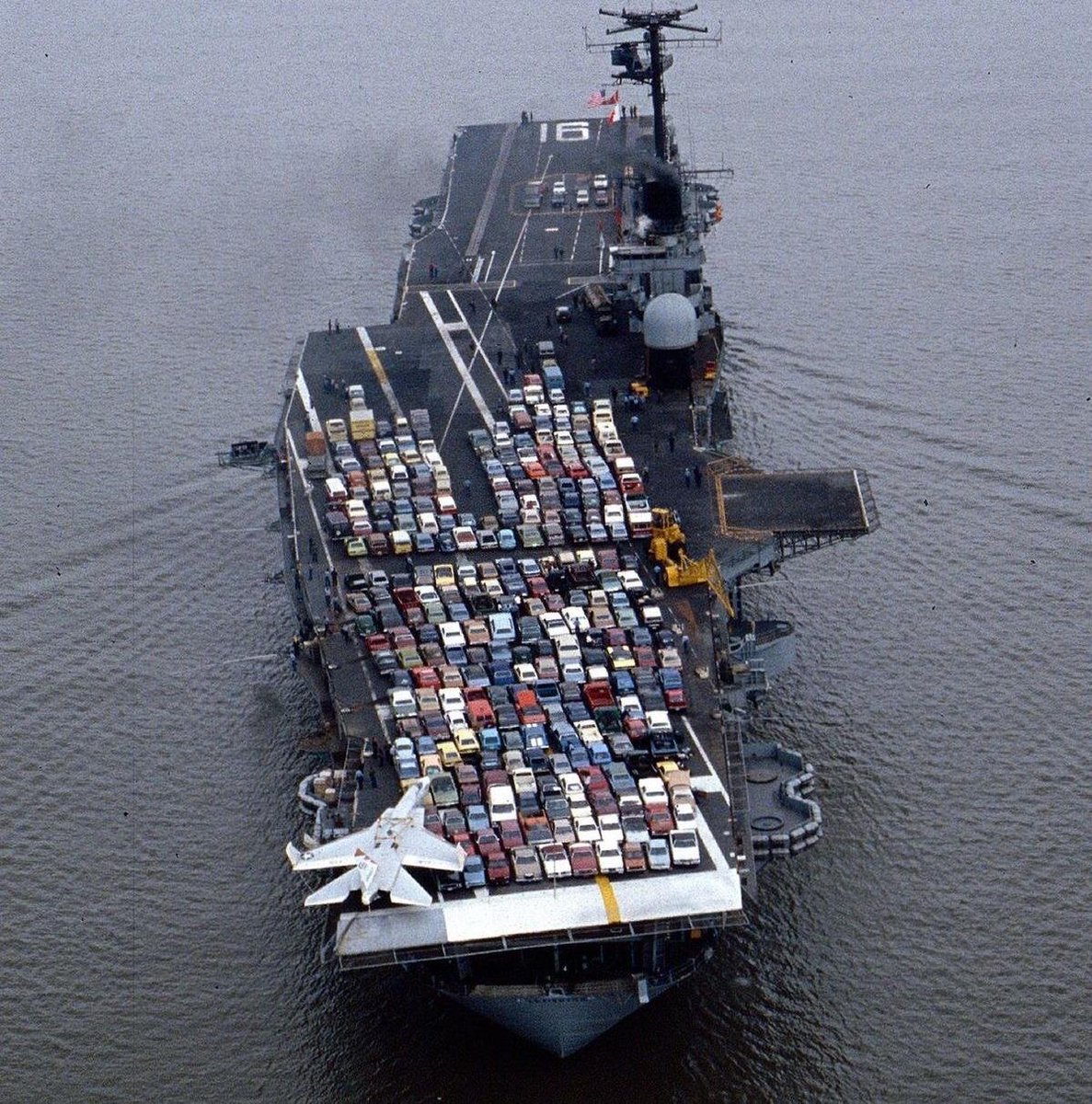 Happy National Pet Day! Pets are generally not allowed on U.S. Navy ships, but exceptions are made when an aircraft carrier changes homeports. The carrier may then be used as a giant ferry to transport the crew's cars, dependents, and pets. 
#NationalPetDay