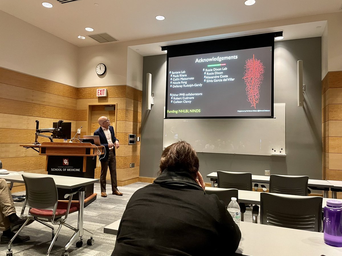 It was a great full circle moment to have @lfsantana68 at @IUMedSchool for a talk! Presenting in front of your kids is definitely the toughest audience!