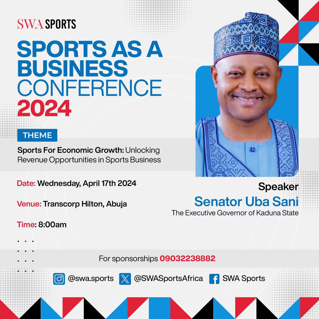 @SuperwomanAisha with @ubasanius we will also be leveraging the revenue generation opportunities a developed sports ecosystem will enable. @SWASportsAfrica @SwaGlobalAfrica