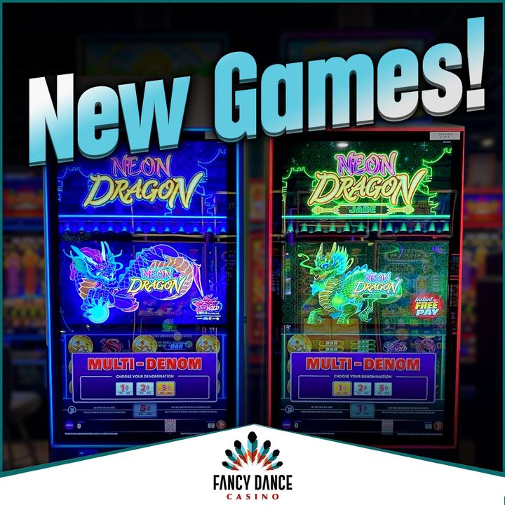 Check out our #new #Neon #Dragon #games just installed! 🐉

#fancydance #fancydancecasino #casino #bestslots #castlehill #castlehillgaming #fancy #gaming #getfancy #neondragon #newslots #playandwin #playslots #ponca #slot #slots #stayfancy #wherewinnersdance #win #winbig