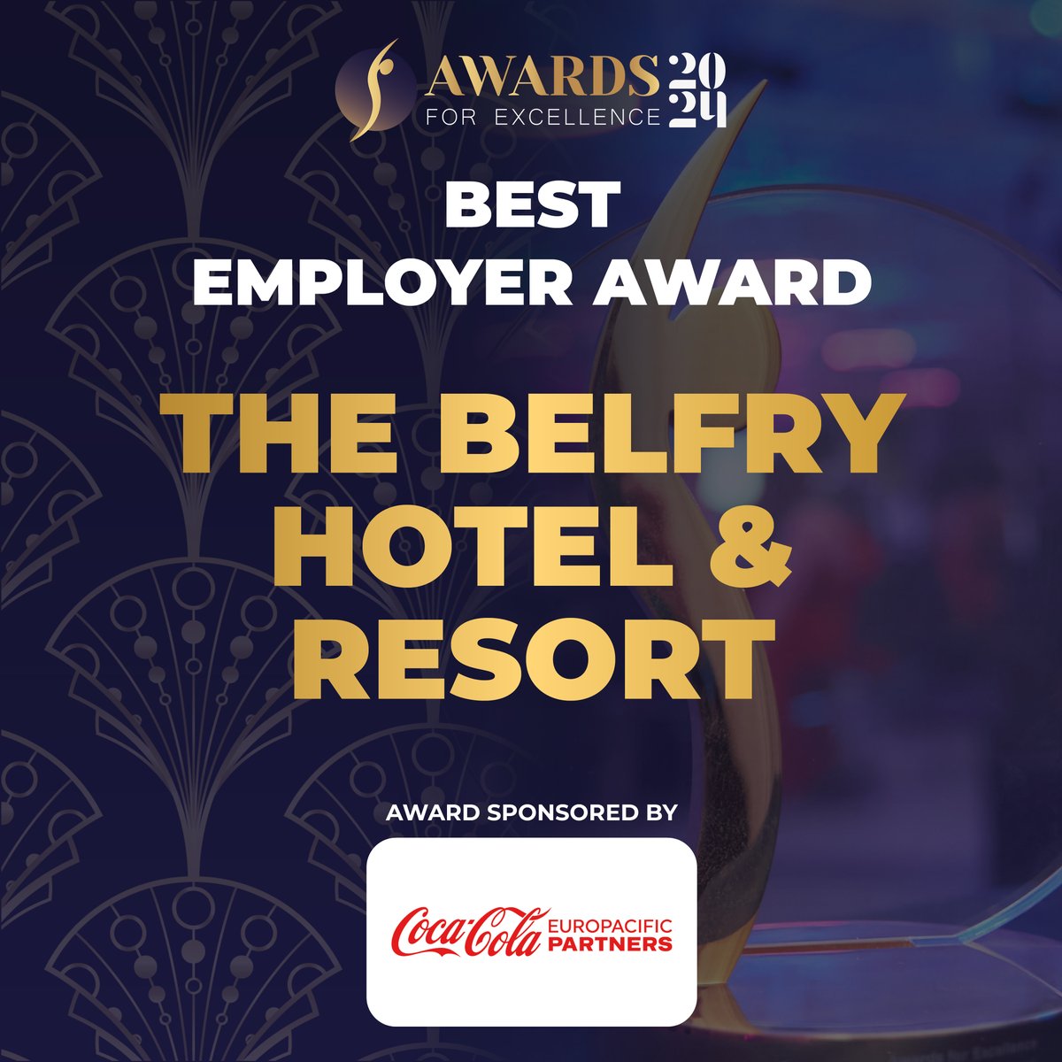 ✨ BEST EMPLOYER AWARD ✨ And the winner is… @TheBelfryHotel! 🏆 A huge congratulations to The Belfry Hotel & Resort, and thank you to @CocaColaEP for sponsoring this Award 👏 #SpringboardAwards #Springboard #Hospitality