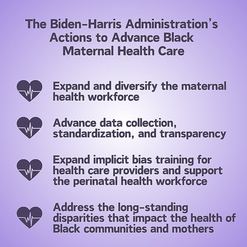 Black Maternal Health Week serves as a reminder of the urgent need to prioritize equitable access to quality healthcare, and team Biden-Harris is tackling the Black maternal health crisis head-on. #BlackMaternalHealthWeek