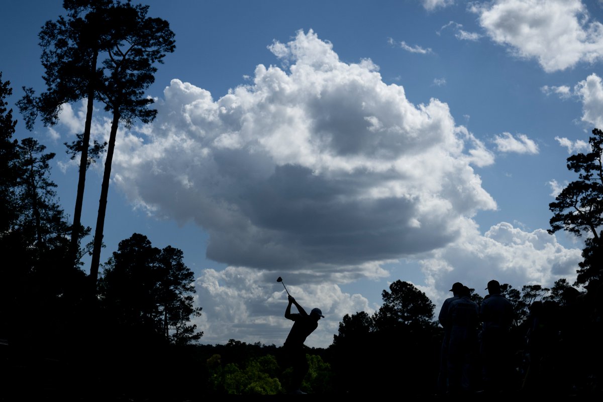 Today marked the first time in his Masters career that Scottie Scheffler posted a bogey-free round. #themasters