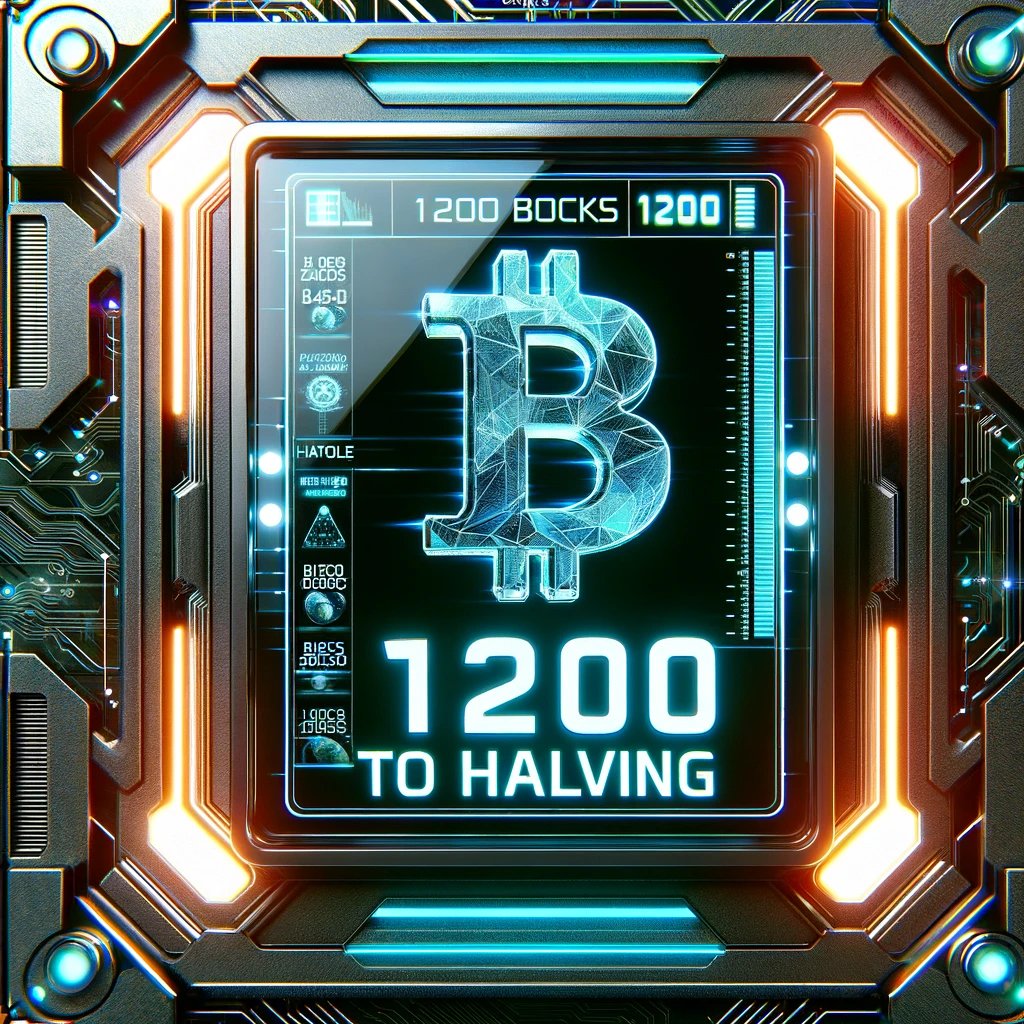 1200 BLOCKS UNTIL THE HALVING #Bitcoin 🚀🚀🚀