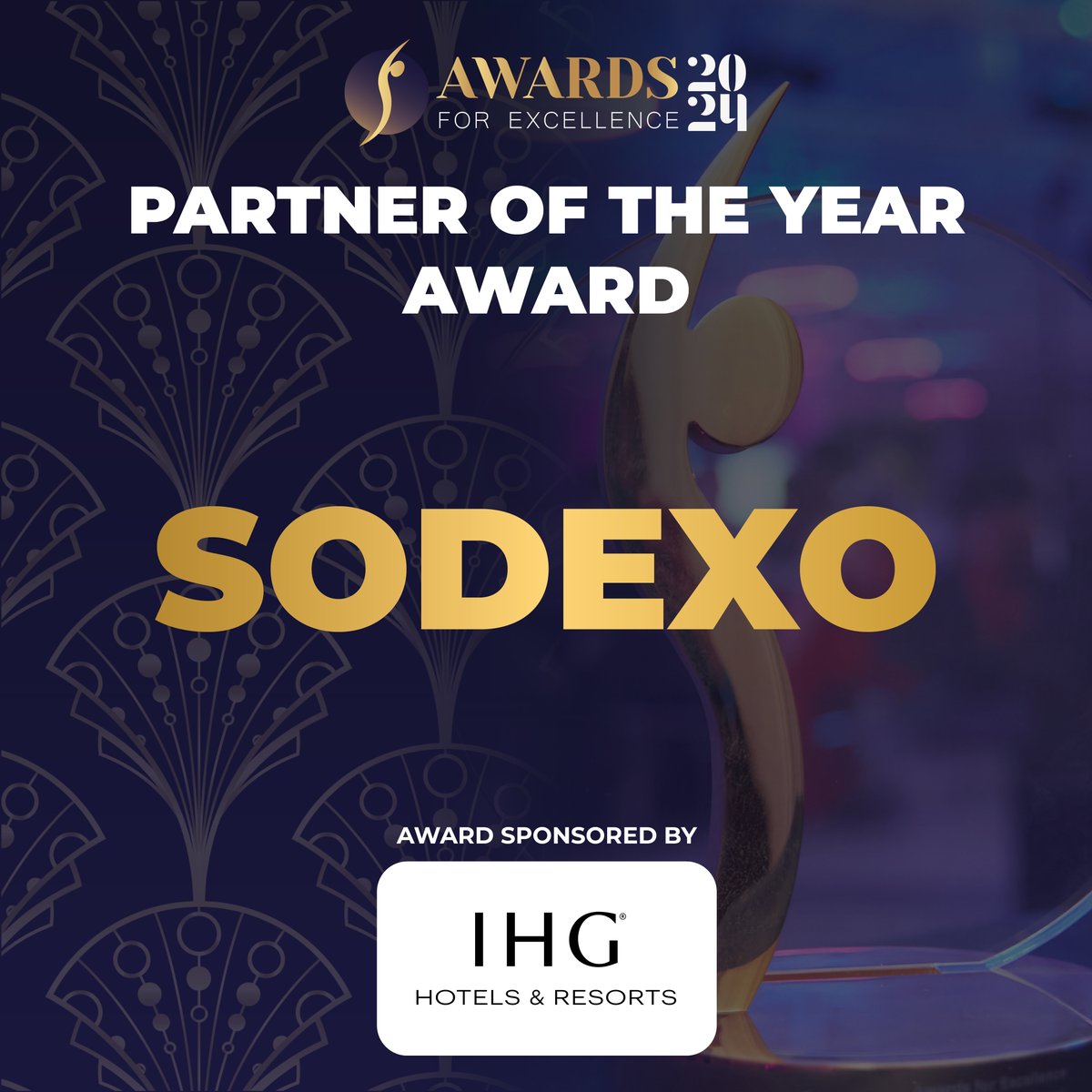 ✨ PARTNER OF THE YEAR AWARD ✨

And the winner is… @SodexoUK_IRE! 🏆

A huge congratulations to Sodexo, and thank you to @IHGhotels for sponsoring this Award 👏

#SpringboardAwards #Springboard #Hospitality