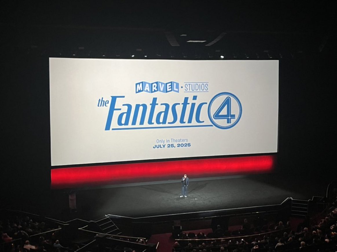 ‘THE FANTASTIC FOUR’ will be filmed entirely in @IMAX. #CinemaCon (📸 @ThatHashtagShow)