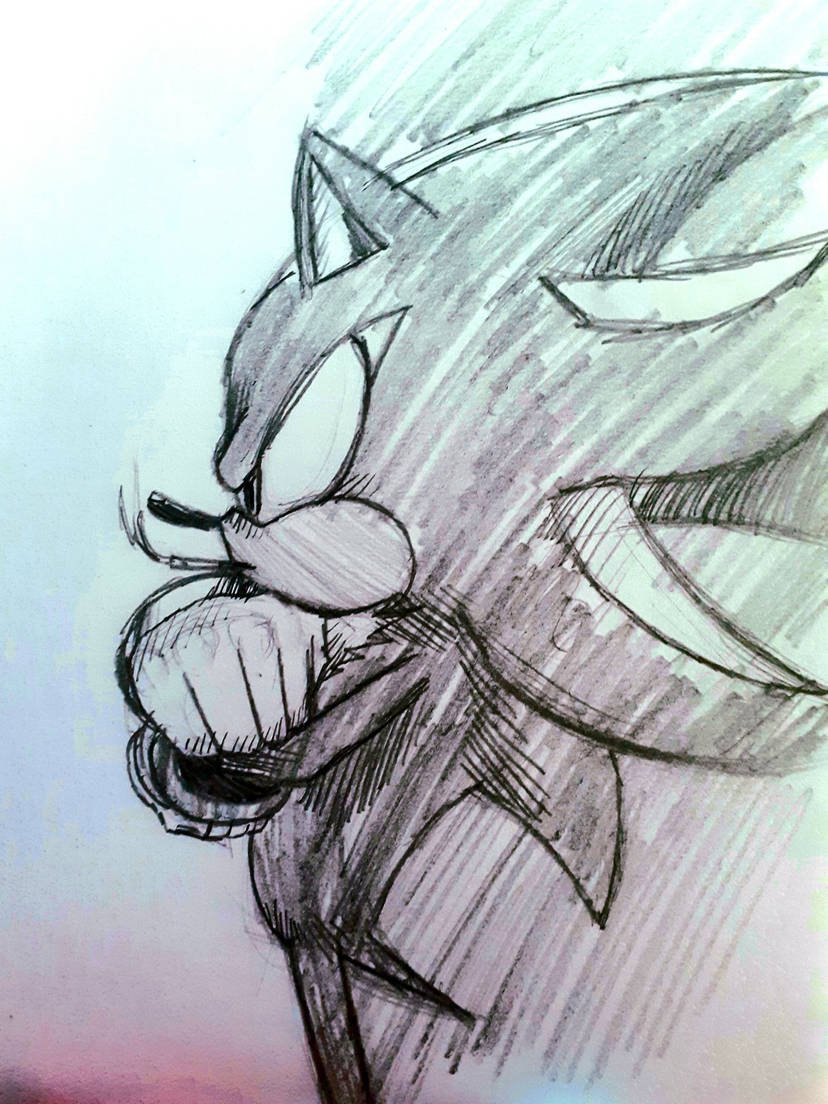 Since its Year of Shadow the Hedgehog Shoutout to this sketch i made a year ago still holds up imo #sonic #art #YearOfShadow