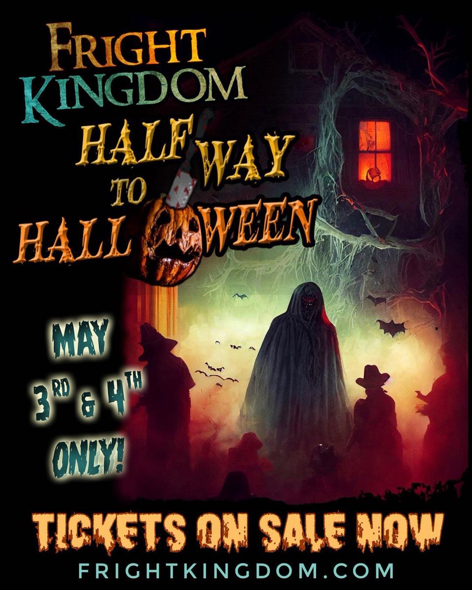 The winner of tonight's @MissionCan raffle at @WrestlingOpen will also win two tickets to the 'Halfway To Halloween' event at Fright Kingdom in Nashua, NH on May 3rd and 4th! frightkingdom.com @FrightKingdom