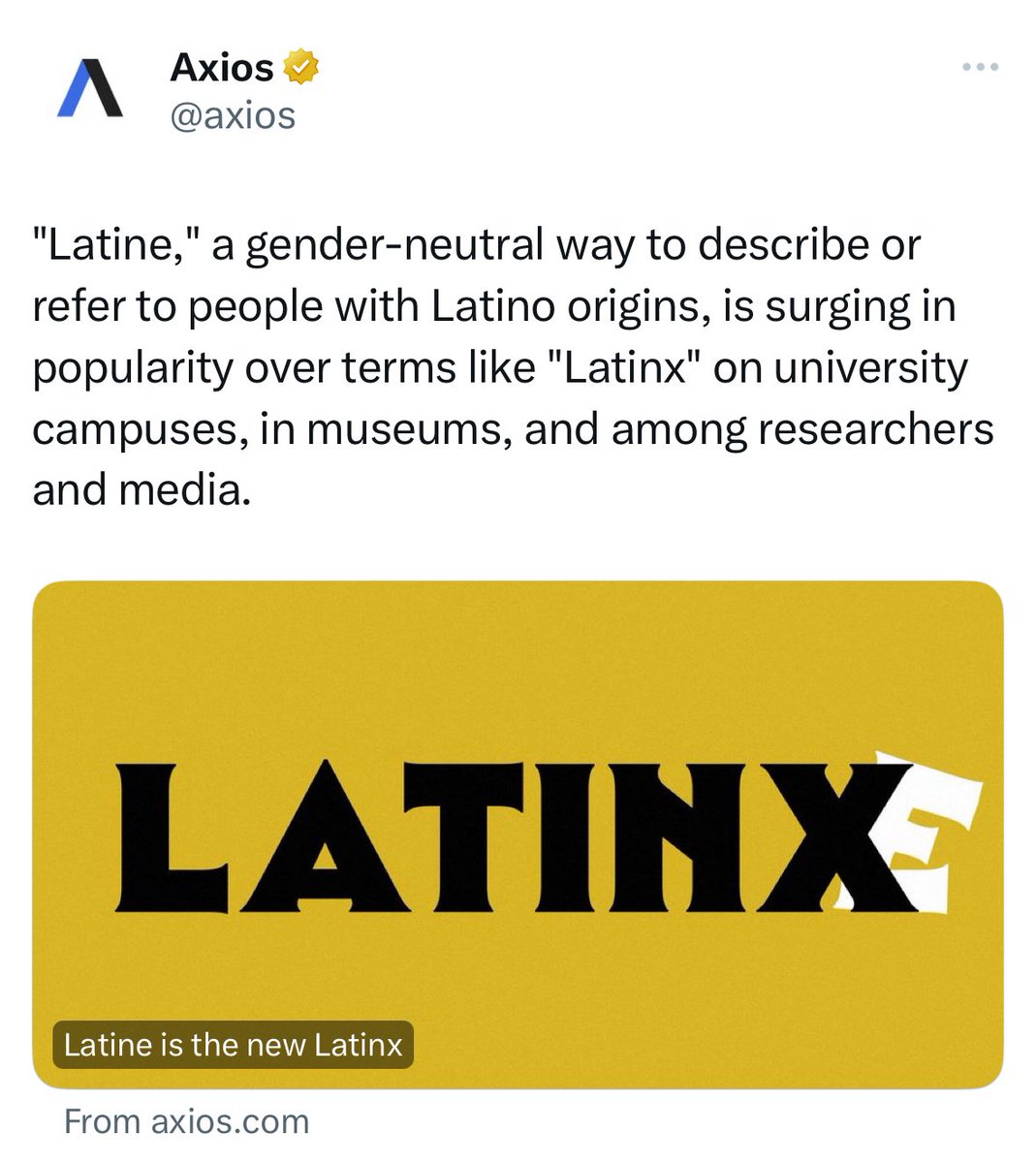 A new made-up word for the Democrats to patronize Latinos with… What a joke.