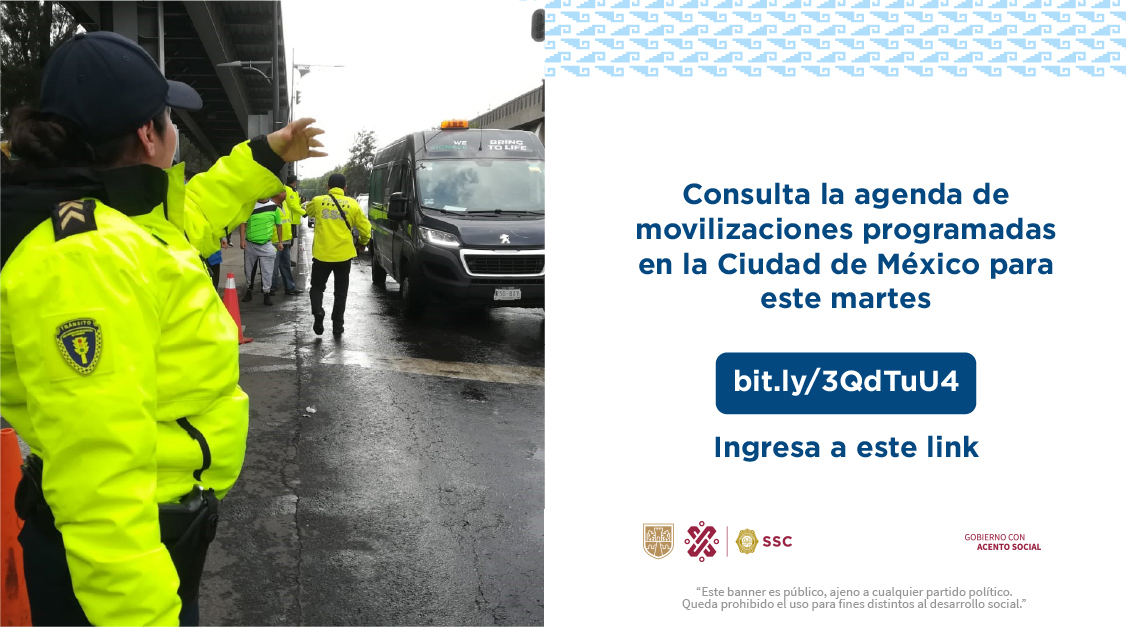 #CiudadSegura | 📱 Consulta las movilizaciones programadas para este martes, 16 de abril de 2024 en la #CiudadDeMéxico. #SomosSSC 🚔🔎 Ingresa a: bit.ly/Agenda-Movi