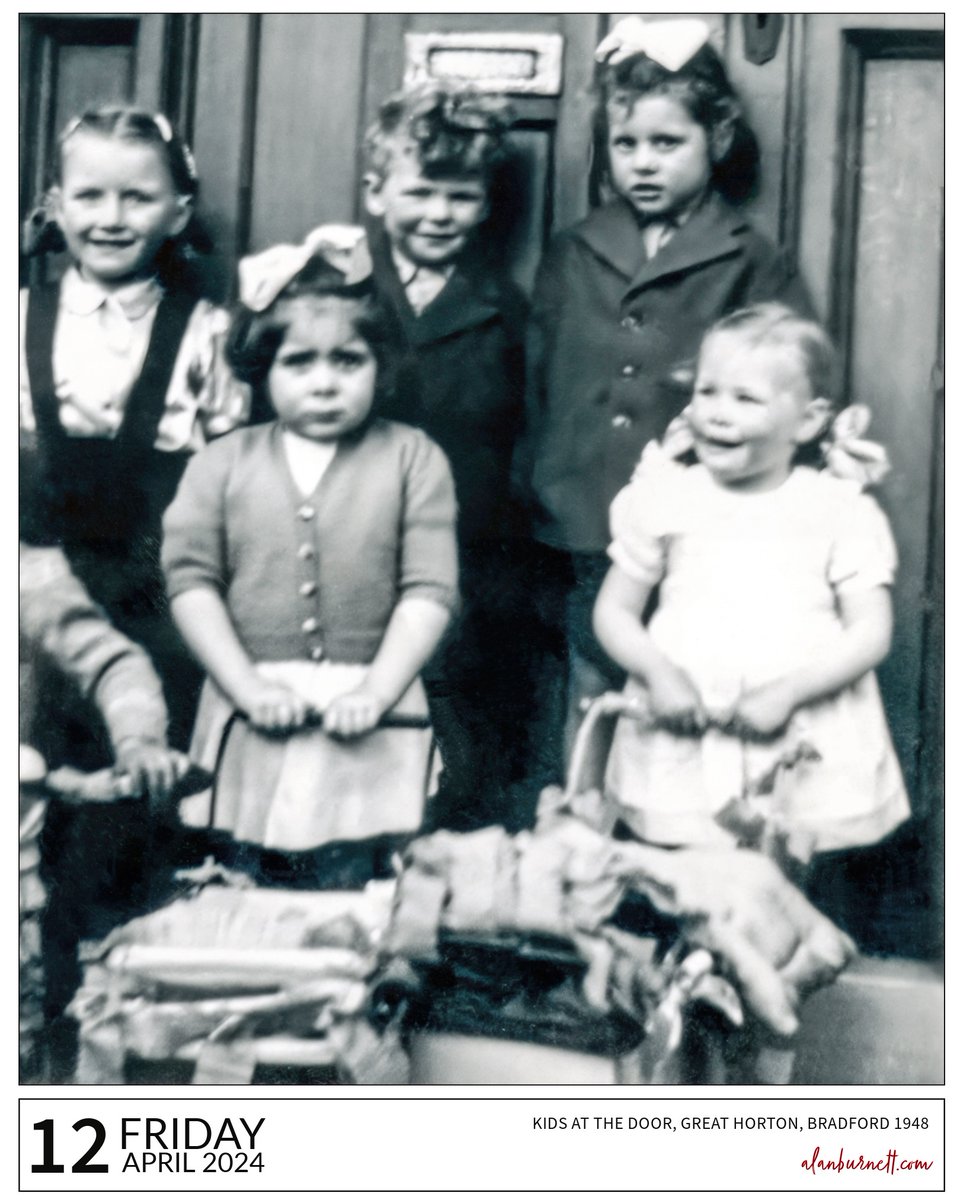 The photo dates from 1948 in Great Horton, Bradford. My brother, Roger, is the one below the letter box . My question relates to the nature of change - what has changed over 75 years. Is it just the clothes and hairstyles that date it, or something more fundamental? Discuss.