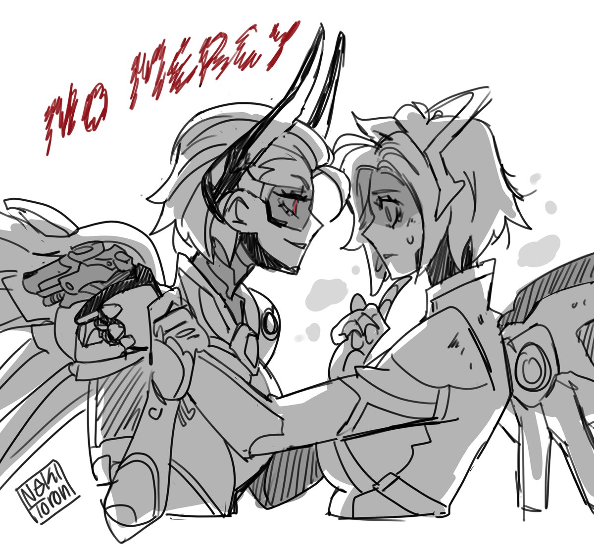 nekitoototo's tweet image. NO💀MERCY . . . 
#Overwatch2 #Overwatch #Sketch #AU #Mirrorwatch