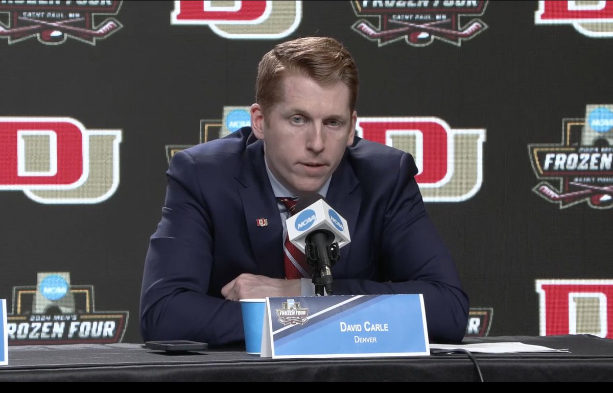 Highly Quotable David Carle, Thursday night on his team and the opportunity to win school's 10th NCAA title. 'Really proud of our guys, the effort, the resilience. And we're staring 10 in the mirror Saturday. Really excited for that opportunity and can't wait for that moment.'