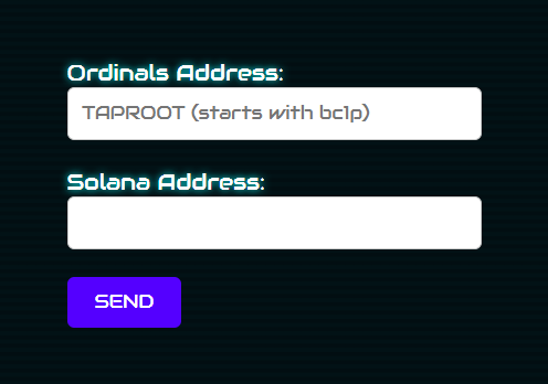SHARDS_eths's tweet photo. Holders can now submit their Ordinals &amp; Solana address for some upcoming drops!
More updates soon!
Link below! 👇 https://t.co/KNCRNTw3d3