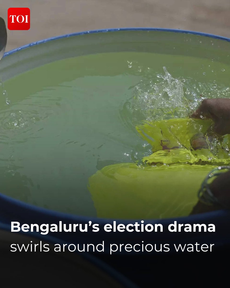 Amid the #LokSabhaPolls, the water crisis in #Bengaluru has garnered significant attention, even drawing comparisons to the situation in Cape Town a few years ago. #BengaluruWaterCrisis   

Read more: toi.in/mGSiNa/a24gk