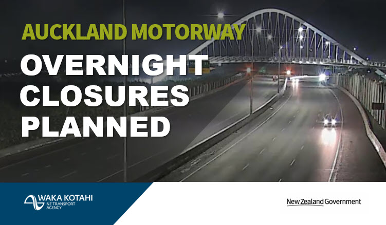 BE PREPARED: Check details of Auckland's overnight motorway roadwork closures planned during 12-19 Apr here: spr.ly/6016wqurO and be prepared for possible detours on your late-night journey.^HJ