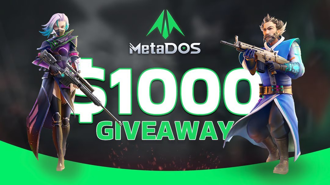 New airdrop: MetaDOS
Total Reward: $1,000 in tokens
Rate: ⭐️⭐️⭐️⭐️⭐️
Winners: 10 Random
Distribution: TBA

Airdrop Link: gleam.io/qR8WG/metados-…

#Airdrop #Airdrops #Airdropinspector #AVAX #MetaDOS #SECOND #Play2Earn #NewAirdrop #BigAirdrop #Giveaways #WEB3 #Crypto #Blockchain…