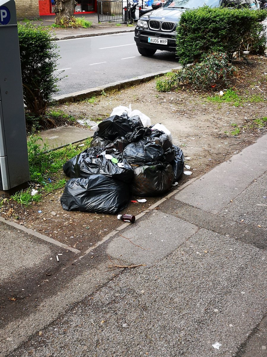 People of Slough have given up on Slough council providing any sort of bin collection service and are now just dump rubbish anywhere Just off Slough High Street near the nandos