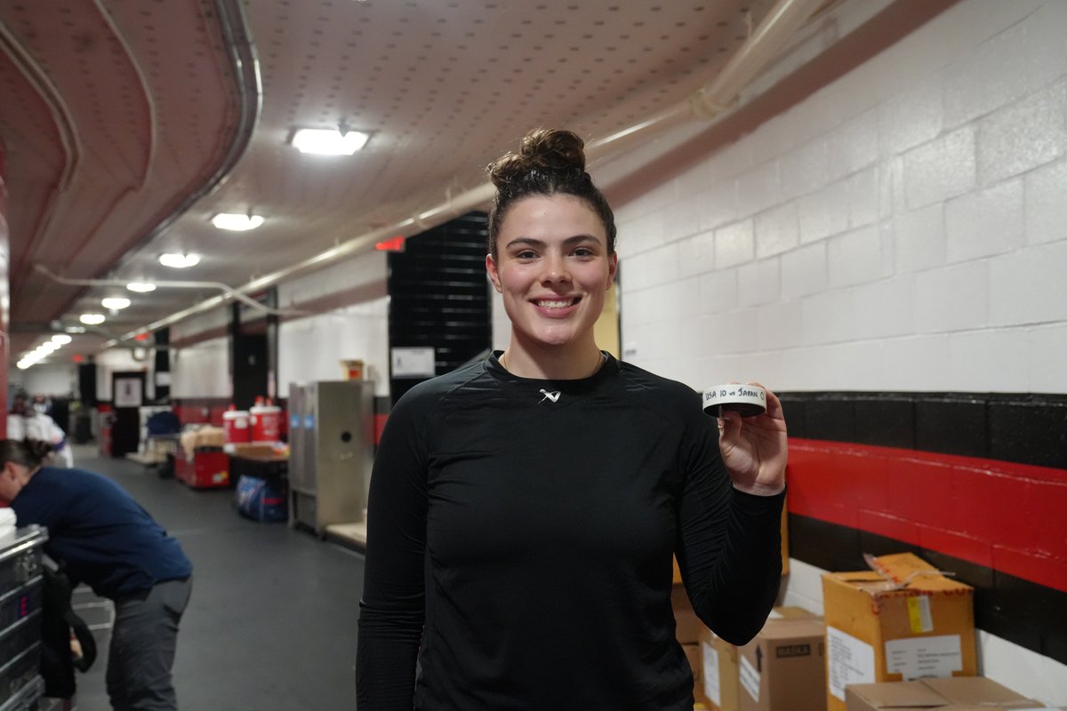 Obligatory first goal puck pic #WomensWorlds 📸