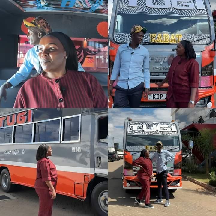 Comedian Njugush and his wife, Celestine Ndinda, have ventured into the matatu business by purchasing a brand new 33-seater minibus. The minibus will be plying the Nairobi-Kitengela route under the @SuperMetro_Ke They named the matatu after their son, Tugi. Big up 🔥👊 #Brekko