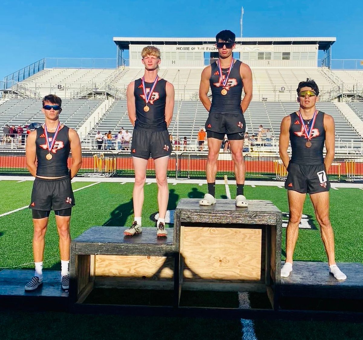 Orange Grove Boys Mile Relay team has advanced to Regionals!!!! They came in 4th place with a time of 3:29.76! Way to go Bulldogs!