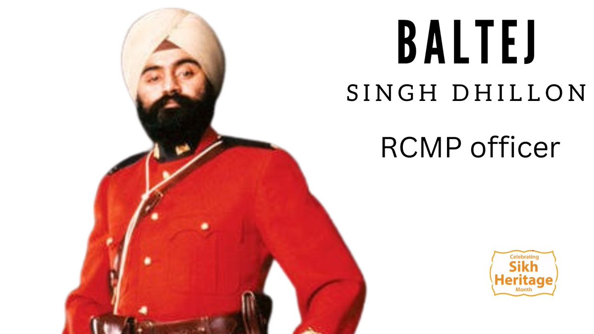 #RCMP trailblazer @BaltejRcmp Dhillon broke barriers as the 1st turban-wearing officer! ‍👳His fight for inclusion paved the way for diversity in law enforcement. After retiring, he became a motivational speaker and advocate for human rights and social justice! #SikhHeritageMonth