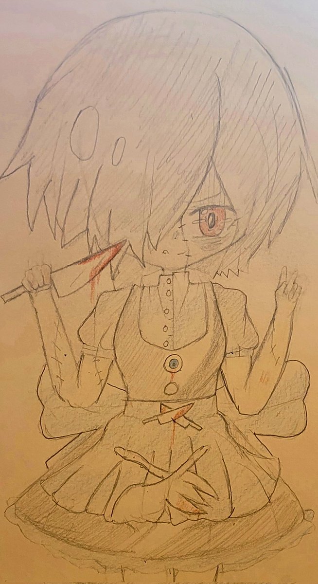 auraonn's tweet photo. Maid yonaka redraw, I might redraw some of my old drawings just to see how far I come:) ##funamuseum #funamusea #mogeko https://t.co/JdAE1eJI3s