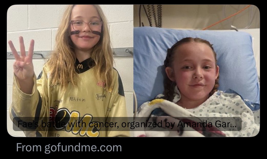 A beautiful young girl with the heart of a warrior is battling leukaemia. Her family is trying to raise $7000 to help with the battle ahead. Fae is only nine years old. 

#fuckcancer #CancerSupport #Cancer #leucemia #CancerTreatment #CancerResearch 

gofund.me/09bc78f9
