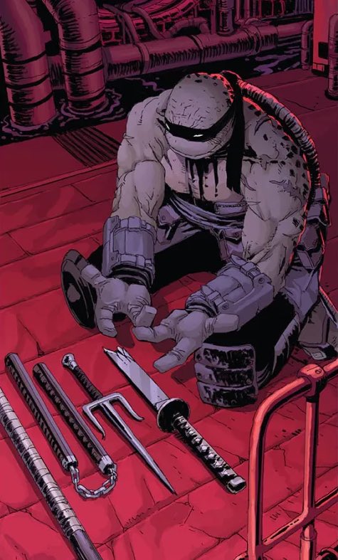 i hope the last ronin movie starts off as the flashback. we see each turtle die one by one, instead of it cutting to the flashbacks like the comics. then we don’t see the last ronin until like 30-40 minutes in. that’d go hard, i think.