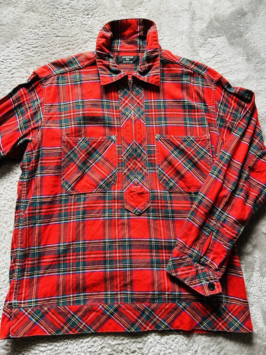 ◉CABANE de ZUACCa ◉
◉check shirt ‥(๑･̑◡･̑๑)！