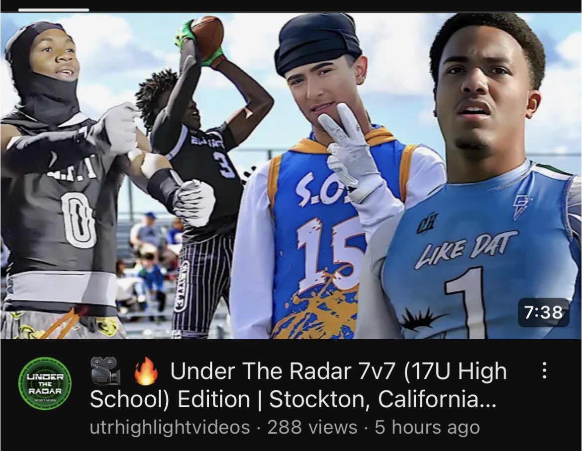 Had a blast at the @_UnderTheRadar_ tourney last weekend @_Vc_209 Appreciate the highlights and great coverage. @GrindHausSports @sports_fierce @Garett_Payne @PrepRedzoneCA