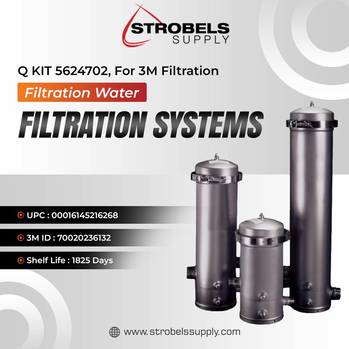 Our latest offering includes the Q KIT 5624702 by 3M, designed specifically for top-notch filtration systems. 

🛒: bitly.ws/3hpfz 

#StroblesSupply #WaterFiltration #3MFiltration #QualityMatters #3M #newpost #industrialsupply #FilterReplacement #ReliableParts