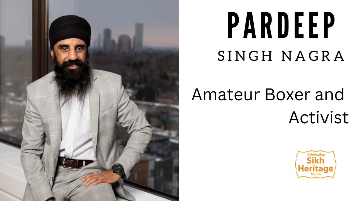 Sikh boxer🥊Pardeep Nagra fought for his faith & changed the game! Prevented from competing at the Canadian national level because he refused to shave his beard. He fought a long legal battle, with his victory allowing bearded boxers to compete in Canada. #SikhHeritageMonth
