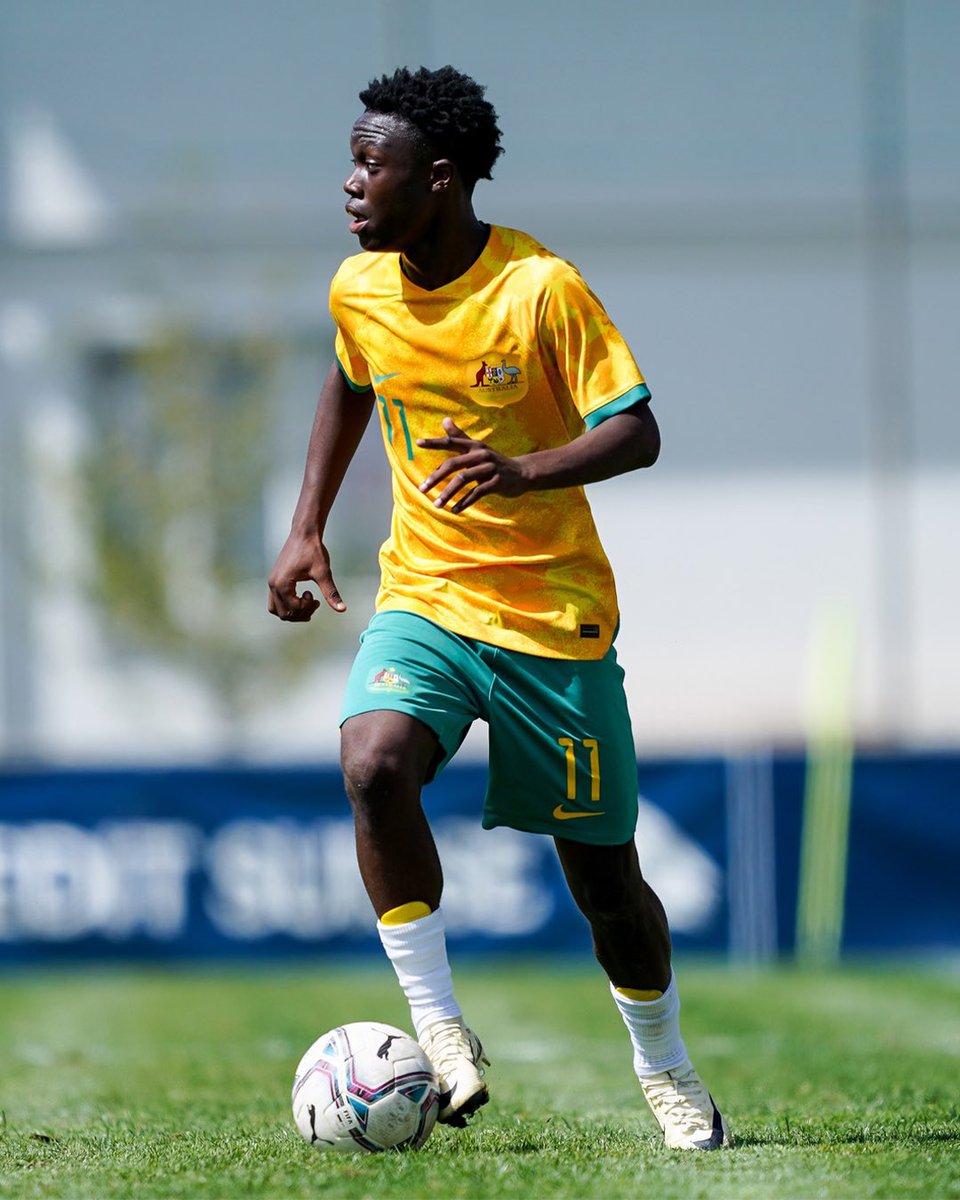 An extra special moment for Amlani Tatu who also scored his first goal for Australia 👏