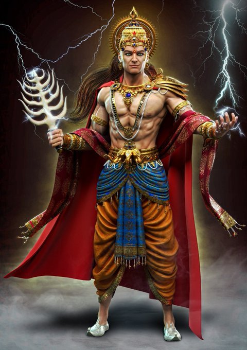 3. East - This direction is guarded by Lord Indra who is the God of Rain and Thunder which is essential for sustaining life on earth and his vahana is a majestic white elephant named Airavata. His weapon is a Vajra or a thunderbolt.