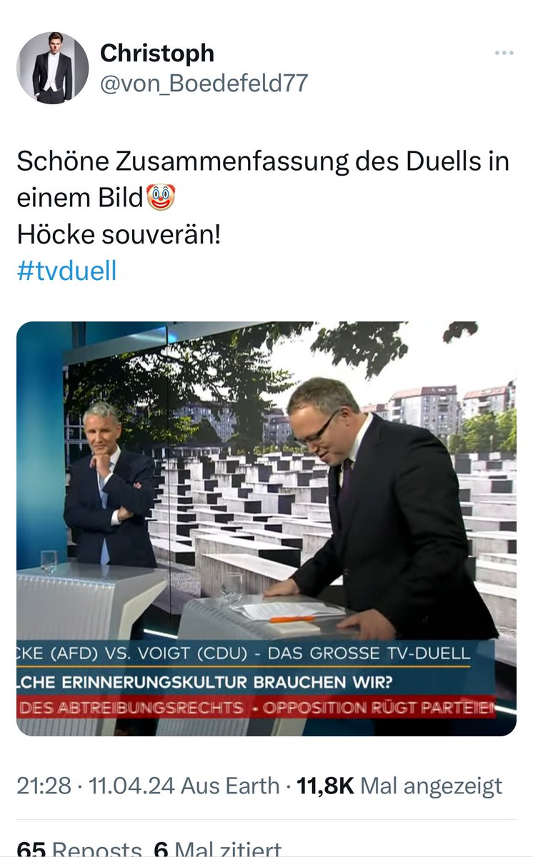 MGGA2021h's tweet photo. @cdu_thueringen Hat er wohl vom Zettel abgelesen, euer „Heimatkenner“. 
Das heißt hier bei uns #Gekacktes! #tvduell https://t.co/jWrOloSdNa