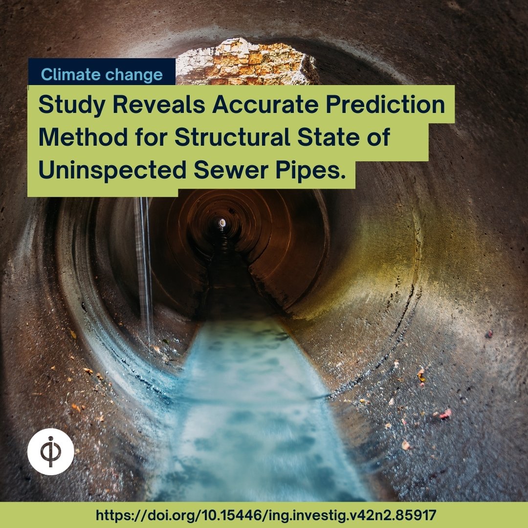 📊 Learn how this method correctly classifies over 75% of uninspected pipes, offering valuable insights for infrastructure management! Explore now: doi.org/10.15446/ing.i… #InfrastructureManagement #UrbanPlanning