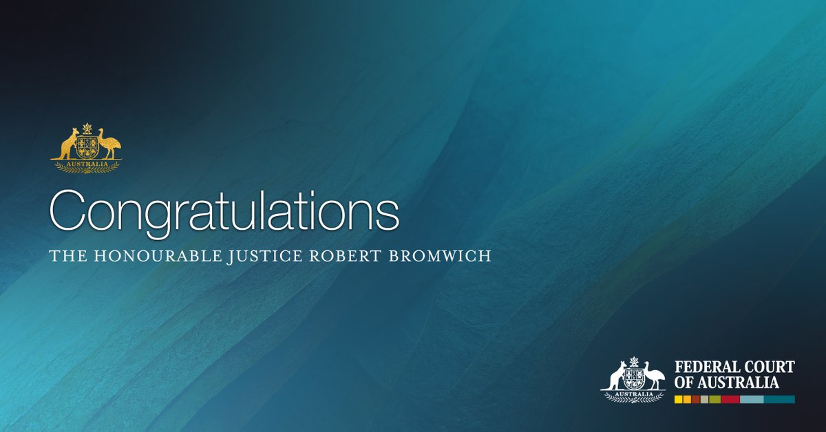 The Federal Court of Australia wishes to congratulate Justice Robert Bromwich on his appointment as the next Chief Justice of the Norfolk Island Supreme Court, replacing Justice Besanko upon his retirement. #fca #norfolkisland #judicialappointment