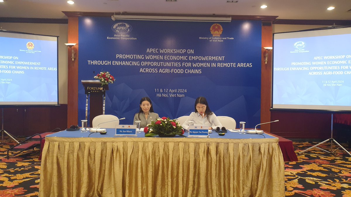 Exploring women's roles in #agrifood chains in rural areas at the @APEC Workshop on Women Economic Empowerment in Viet Nam. @FAOAsiaPacific's Gender Officer, Kae Mihara shared insights on opportunities & challenges, and @FAO's field examples from the region.
