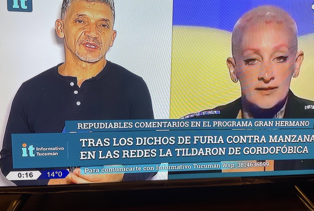 DENUNCIARON A FURIA.

Carlos Monti, periodista, contó que hubo denuncias al canal y por parte del Enacom. En la cúpula de telefe están HARTOS de Furia y saben que les caga la imagen del canal pero por ahora se hacen los giles porque vende . 

#GranHermano