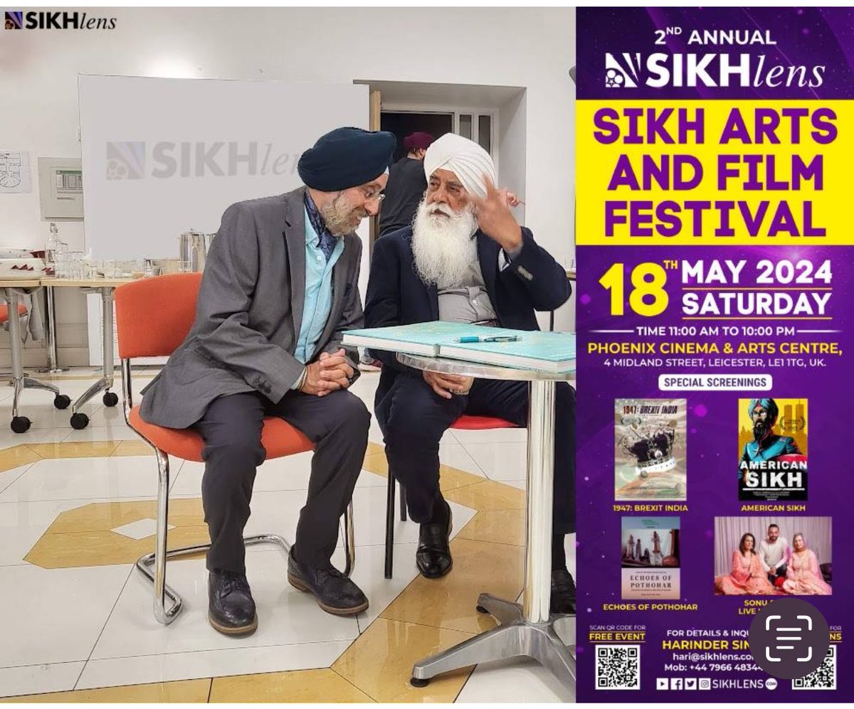 🎬✨ Sikh Arts and Film Festival UK Announcement ✨🎬 Join us for a spectacular day of culture, cinema, and celebration at the 2nd Annual Sikhlens Sikh Arts and Film Festival! 📅 Date: Saturday, 18th May 2024 🕚 Time: 11:00 AM to 10:00 PM 📍 Venue: Phoenix Theatre, 4 Midland…