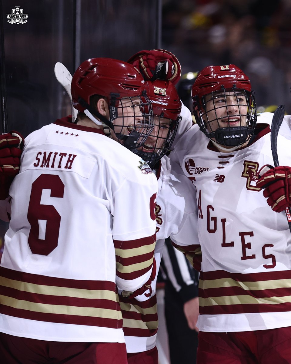 Soaring to the National Championship 🦅🏆 #MFrozenFour x @BC_MHockey