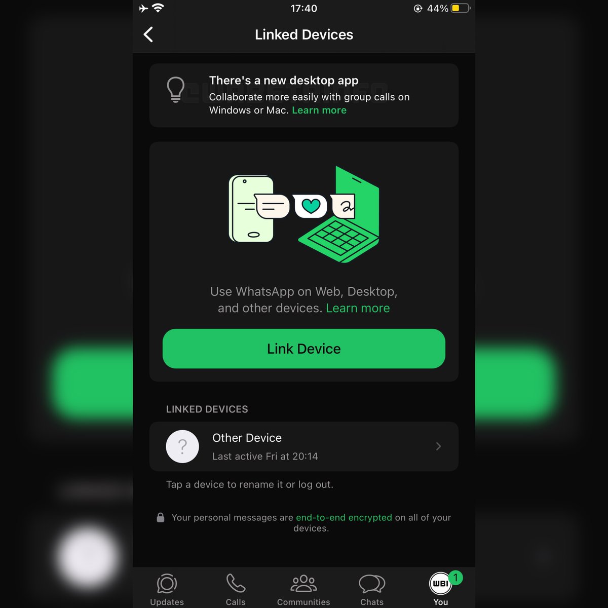 📝 WhatsApp beta for iOS 24.8.10.73: what's new? WhatsApp is working on a feature to announce new desktop apps, and it will be available in a future update! wabetainfo.com/whatsapp-beta-…
