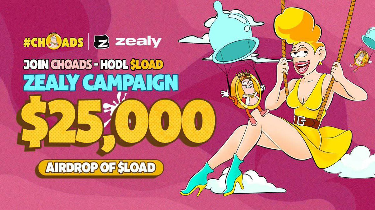 🚨 Airdrop: CHOADS 🔥 Total Rewards: $25,000 in $LOAD 🚧 Rating: ⭐️⭐️⭐️⭐️⭐️ 📛 Winners : All Valid Participants 📅 End Date: 8 May 2024 🤖 Airdrop Link: zealy.io/cw/choadshodll… #Airdrop #Choads #Zealy #DynamicAirdrops #Airdrops