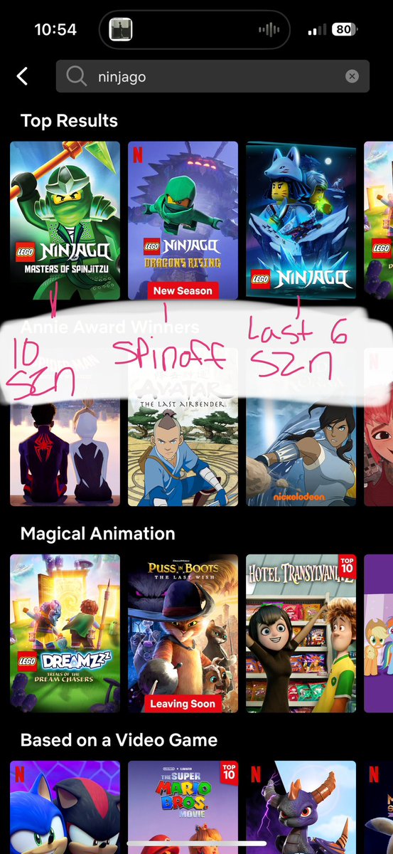 __POPR0CKS__'s tweet photo. @TerrificToons ik this isnt the best but this is how it shows up when you search ninjago on netflix! it used to have the pilot but i dont see it? https://t.co/6cXrhUk2VL